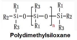 Fórmula estructural de Polydimethylsiloxane